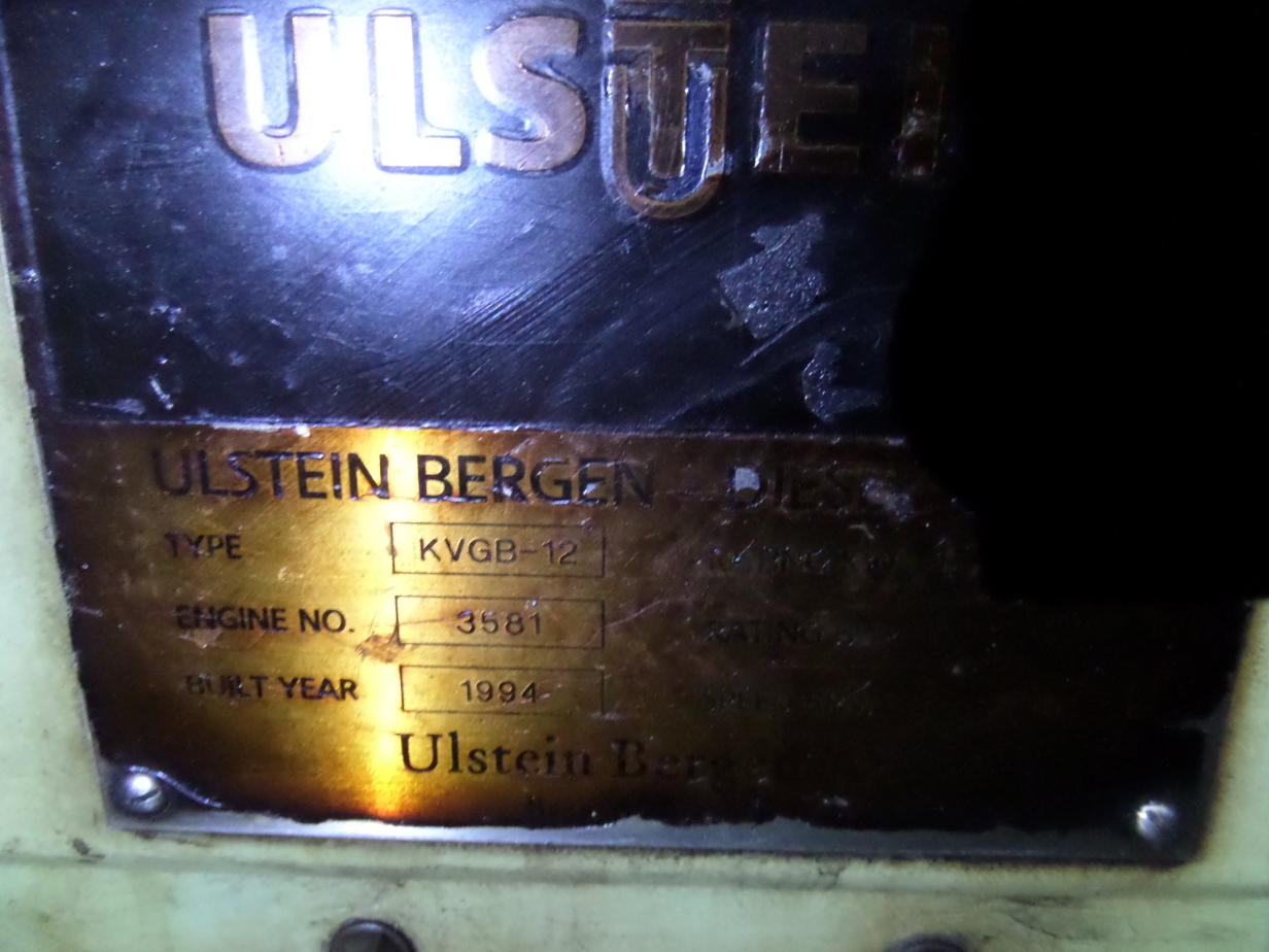 BERGEN KVMB 12 MARINE GENERATOR